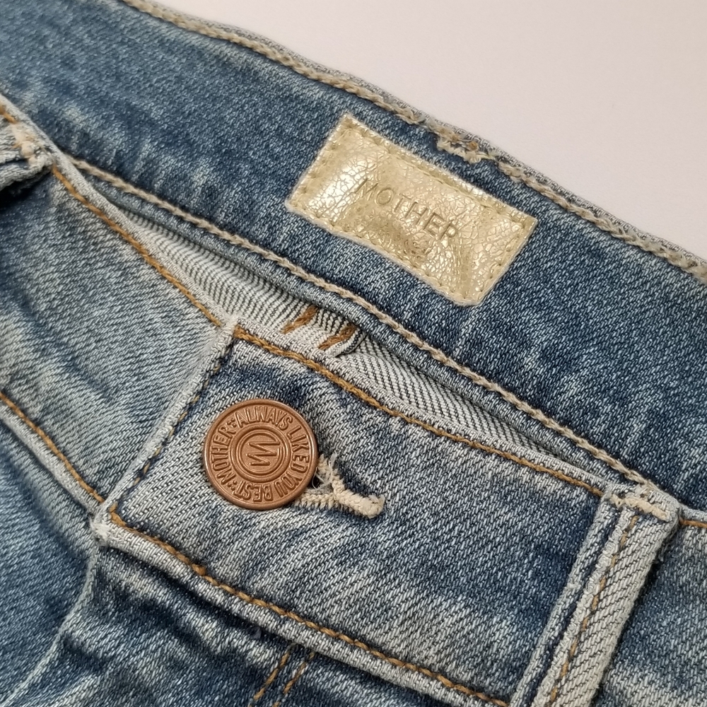 NWT Mother Denim The Weekender Flare Stretch Jeans in Shoot To Thrill 26, 27 - Picture 12 of 16